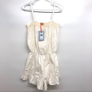 Chelsea & Violet tropical fiesta romper large NWT!